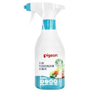 pigeon 貝親 泡沫奶瓶蔬果清潔液 噴頭式, 400ml, 1瓶