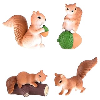 葉子小舖 松鼠4兄弟小公仔 黃色松鼠, 1組