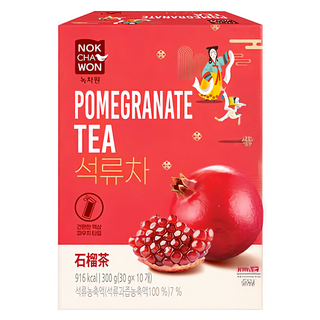 NOKCHAWON 綠茶園 石榴茶, 10包, 30g, 1盒