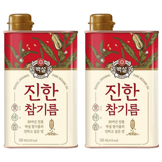CJ BEKSUL 白雪 芝麻油，500毫升, 500ml, 2瓶