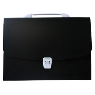 OTO歐迪奧文具 A4 13格手提式風琴文件夾 沉穩黑, 1個