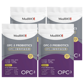 MedBIO 美百優 OPC-3葡萄籽益生菌膠囊 500mg, 30顆, 4包