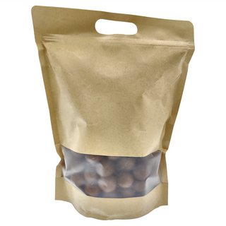 HARUHI SHOPPU 春日小舖 元氣帶殼龍眼粒 新鮮龍眼原料 密封開窗牛皮紙袋包裝 台灣產, 600g, 1包