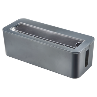 comet 延長線插座整理盒, 深灰色, 1個