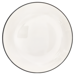 新食器 丸線湯盤 耐溫陶瓷湯盤, 7吋, 1個