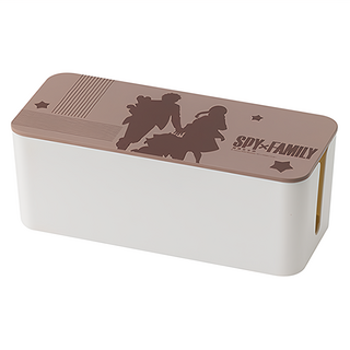 Hiromimi 間諜家家酒 電線收納盒 帶蓋設計, 1個, 全家福款