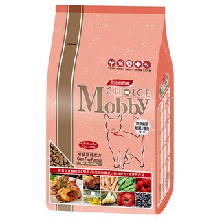Mobby 莫比 全齡貓 愛貓無穀配方乾飼料 高蛋白質 扁圓小顆粒, 鵪鶉 + 鴨肉, 1.5kg, 1袋