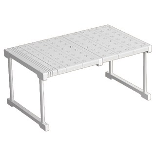 AFAMIC 艾法 第三代免釘可伸縮衣櫃分層隔板整理架 高度32cm 寬度42cm 長度47-108cm, 白色, 1個