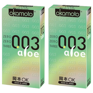 okamoto 岡本 003 蘆薈精華衛生套, 6入, 2盒