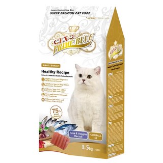 LV PRIME BLUE 藍帶 精選貓食 化毛成貓, 鮪魚蔬果, 1.5kg, 1袋