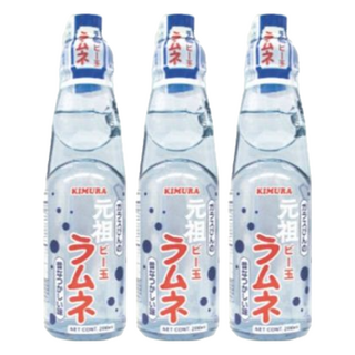 木村飲料 元祖彈珠汽水, 200ml, 3瓶