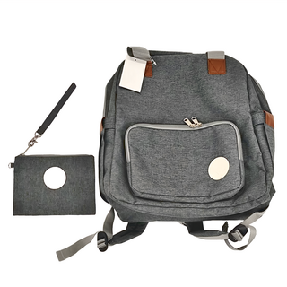 SO In SEWInG 所以相縫 多功能後背包 銀河灰, 後背包(40 x 21 x 38cm) + 手拿包(14 x 1 x 20cm)