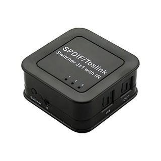 DigiSun 得揚 SPDIF/Toslink 光纖數位音訊三進一出切換器 AU331, 1個