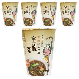 金龍一番 紅燒牛肉杯冬粉, 低熱量低GI, 沖泡3分鐘, 5入