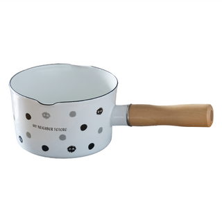 Skater 牛奶琺瑯鍋, 13cm, 日本龍貓煤炭精靈, 1個