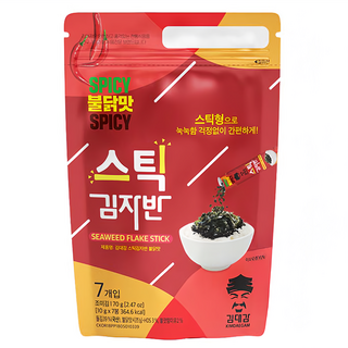 韓味不二 海苔酥辣味 7包, 70g, 1袋