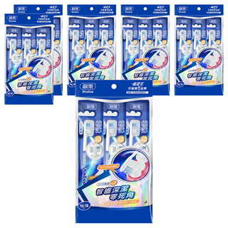 Shallop 刷樂 極薄深潔牙刷, 3支, 6包