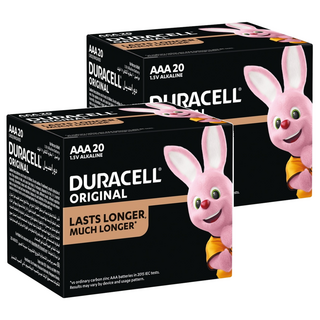 DURACELL 金頂 經典鹼性電池 4號AAA, 20個裝, 2盒