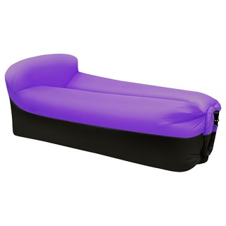 戶外充氣沙發 枕頭款, 紫色拼黑