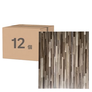 鴻民家飾 超耐磨自黏木紋地板貼 (12片裝), CUPA08, 6 x 36吋 x 1.5mm