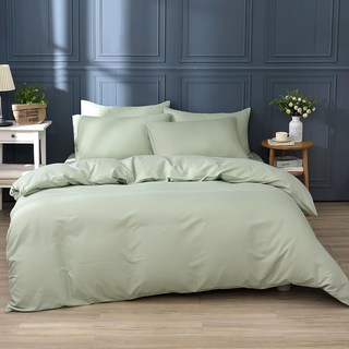 艾菲爾 玩色主義日式無印風 蘋果綠 被套, 4.5 x 6.5尺