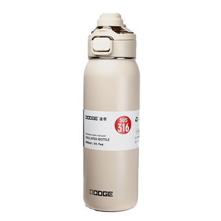 DODGE 道奇 雙飲保溫杯, 顏色隨機, 900ml, 1個