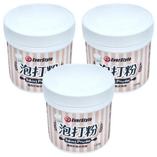 EverStyle 柏泰 泡打粉，100g，適用於各式烘焙, 3罐