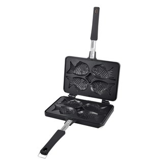 Easy cooker 魚餅烤盤 4格魚形烤盤, 22cm, 1個