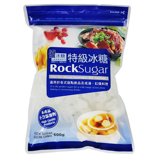 YASASHII 優 傳統特級冰糖, 600g, 可用於甜點飲料及烹飪, 1包