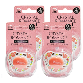 Simba 小獅王辛巴 蘿蔓拇指安撫奶嘴, 初生, 粉紅色, 4個