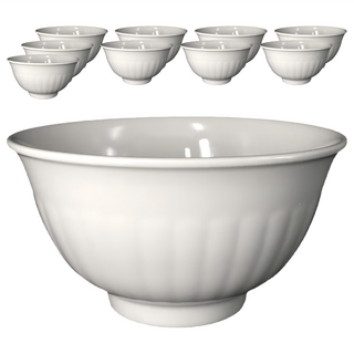 TATUNG 大同磁器 生意碗/麵碗 7號 6.25吋 單色 1組, 白色