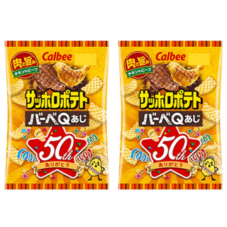 Calbee 卡樂比 Sapporo Potato BBQ風味餅 72g, 2包