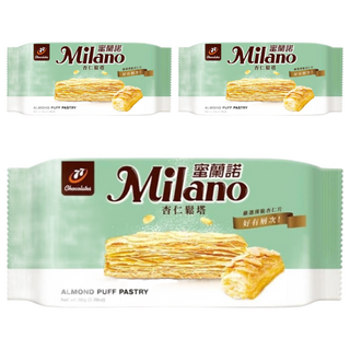 77 Milano 蜜蘭諾 杏仁鬆塔 Set 8入, 嚴選杏仁內餡，酥脆口感，獨立包裝, 96g, 3包