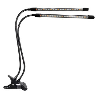 Neon 台灣霓虹 USB 雙燈 18W 調光定時 植物生長燈 夾子, 1個