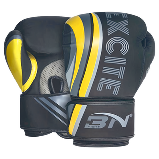 S-SportPlus+ BN拳套 EXC糖糖 10oz 黑色 拳擊訓練 舒適透氣 專業保護, 長16~19 x 寬7~8cm, 1雙