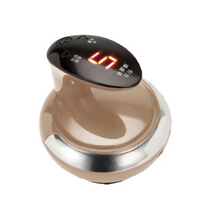 【gaarii】九檔調節液晶顯示屏無線刮痧儀器 多功能電動吸痧機拔罐疏通儀 舒緩按摩, 金色, 1入