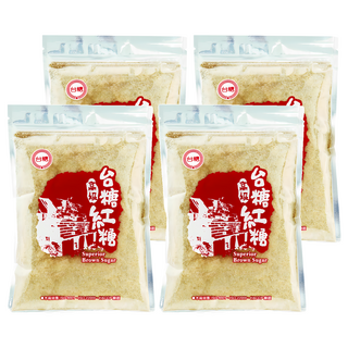 台糖 高級紅糖, 不含防腐劑及化學色素 健康美味的來源, 300g, 4包