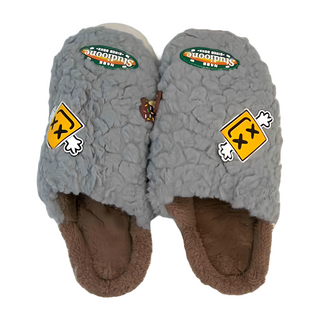 KM生活 毛絨包頭保暖防滑增高厚底雲朵室內拖鞋, 42~43cm, 質感灰