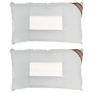 樂芙3D超細微止鼾枕 透氣網布設計 舒適輕柔 人體工學 台灣製造, 45 x 75cm, 2個