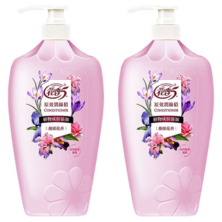 花香5 原效潤絲精, 全新升級配方，不含矽靈，植物蛋白素強化髮質，適用任何髮質, 1.1kg, 2瓶