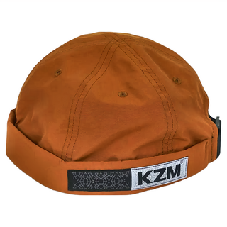 KZM 小圓帽 咖啡色 75% 尼龍 25% 棉 防水透氣 防皺面料, FREE SIZE