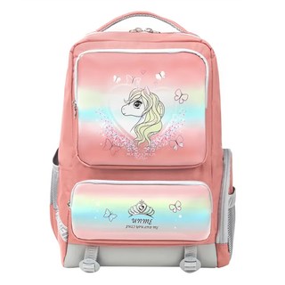 UnMe 蝶戀仙馬 輕護脊背包 超輕量功能減壓, M(39 x 28 x 18cm), 粉色