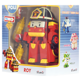 SiLverLit 銀輝 POLI 波力 ROI LED 變形機器人羅伊，閃爍LED燈光效果, Red, 1盒