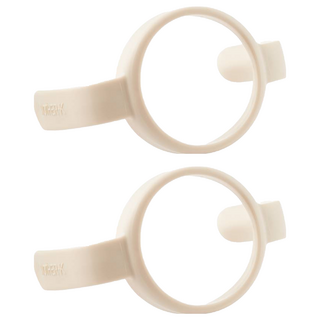 MOTHER-K 精粹極簡奶瓶水杯握把 人體工抓握設計 嚴選PP材質不含雙酚A, 晨曦白, 2個