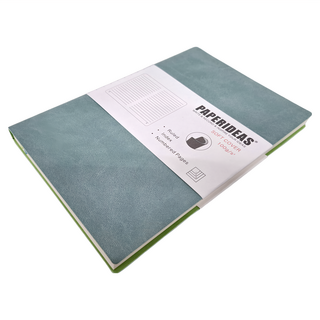 PAPERIDEAS A5 軟皮 188頁 橫線筆記本, 100g/s紙, 霧藍色, 1本