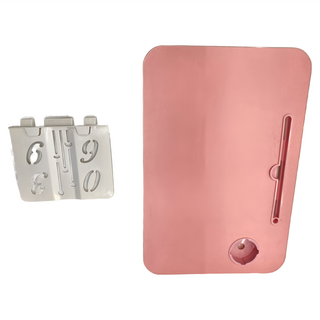 折疊電腦桌 豪華抽屜款 60x40x28cm 有杯托 有卡槽 1個, 60 x 40 x 28cm, 粉色