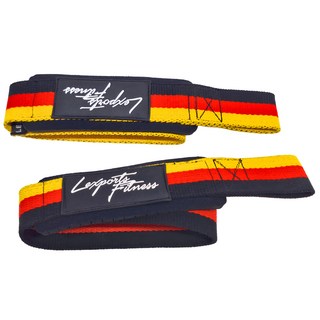 Lexports Fitness 勵動風潮 專業重訓健身高拉力帶,異國風格,重磅材質,吸汗防滑, S/M, 德意志, 1雙