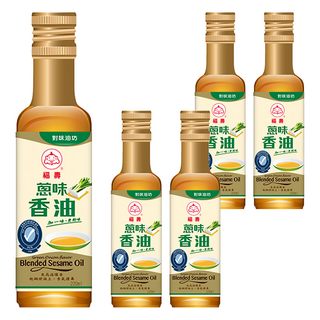 福壽實業 蔥味香油 220ml, 蔥香濃郁、層次豐富, 適合涼拌料理、沾醬提味, 5瓶