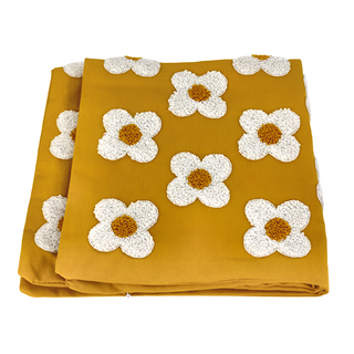 法國小雛菊花朵抱枕套