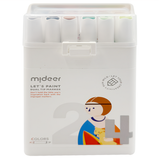 mideer 雙頭水性麥可筆, 綜合色, 1盒